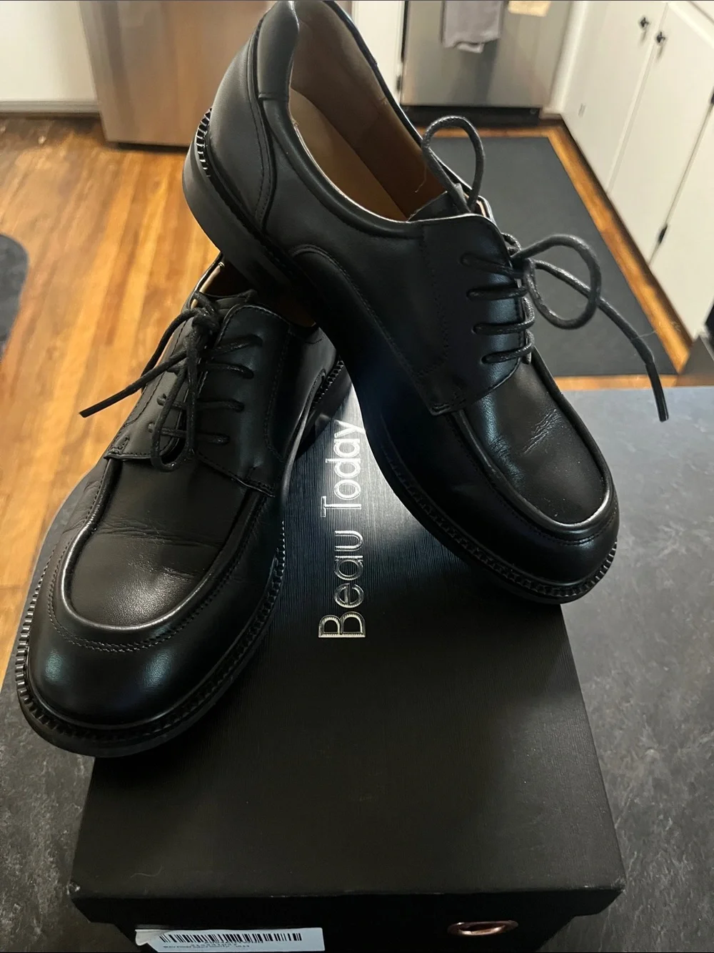 Women’s Beau Today Black Leather Loafer Shoes